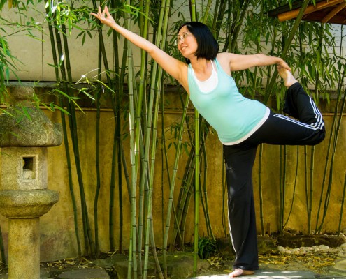 Minh Thu Brüggemann aus Lingen macht guten Yoga-Unterricht in Damaschke.