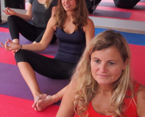 Unterricht bei der Yoga Trainerin in Lingen.